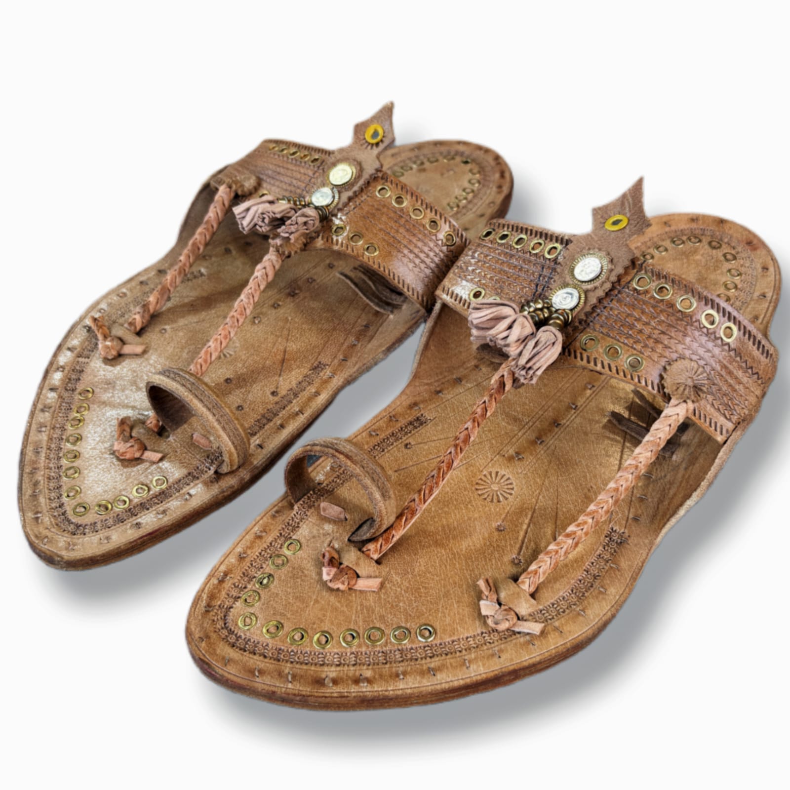 Natural Kolhapuri Ring Kolhapuri Chappals